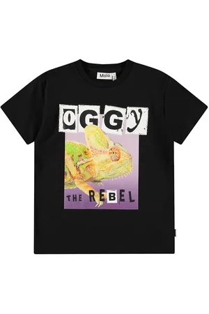 Molo Riley Tops T-shirts Short-sleeved Black