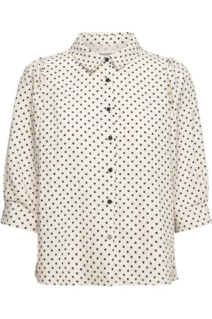 Lollys Laundry Bonoll Shirt Ss Tops Shirts Short-sleeved White