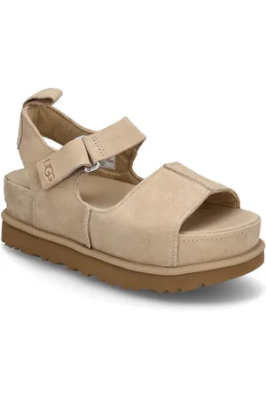 UGG W Goldenstar Hi Shoes Sandals Flat Sandals Beige