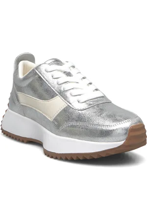 Bianco Biadoris Runner Sneaker Faux Leather Matalavartiset Sneakerit Tennarit Silver
