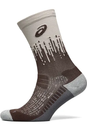 Asics Performance Run Sock Crew Sport Socks Regular Socks Beige