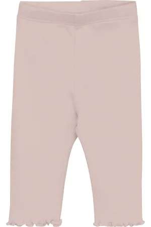 Huttelihut Leggings Rib Bottoms Leggings Pink