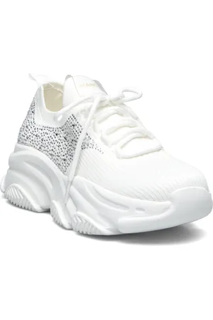 Bianco Biavegas Rhinest Sneaker Flyknit Shoes Sneakers Chunky Sneakers White