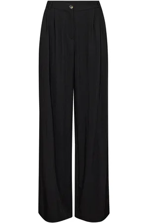 soyaconcept Sc-Paige Bottoms Trousers Wide Leg Black
