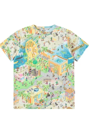 Molo Riley Tops T-shirts Short-sleeved Blue