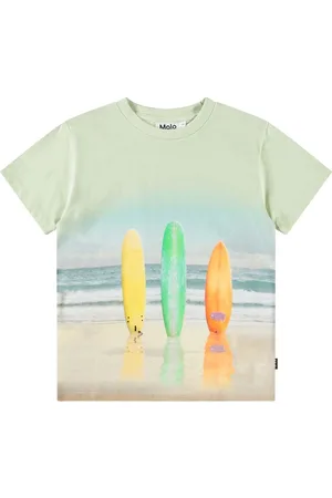 Molo Rame Tops T-shirts Short-sleeved Green