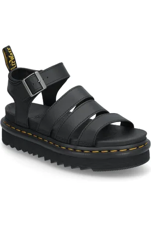 Dr. Martens Blaire Black Athena Shoes Sandals Flat Sandals Black