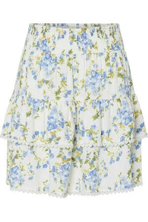 Y.A.S Tilera Hw Smock Skirt S. Noos Skirts Short Skirts Blue