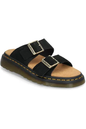 Dr. Martens Josef Black Eh Suede Shoes Sandals Flat Sandals Black