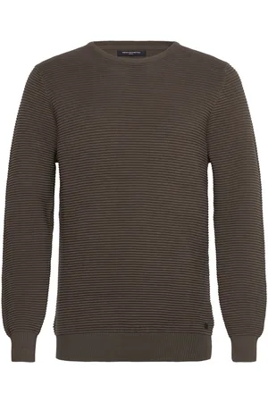 French Connection Ottoman Tops Knitwear Round Necks Brown
