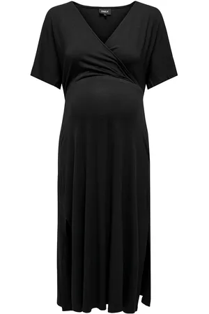 ONLY Olmamaze S/S All In Nursi Dress Noos Polvipituinen Mekko Black