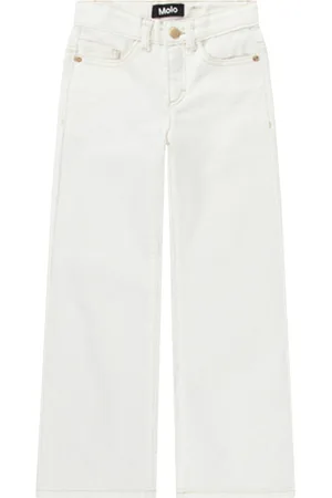 Molo Asta Bottoms Jeans Wide Jeans White