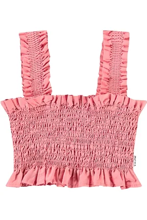 Molo Rolfia Tops T-shirts Sleeveless Pink