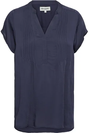 Lollys Laundry Heatherll Top Ss Tops Blouses Short-sleeved Navy