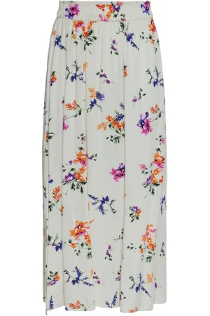 Y.A.S Asina Hw Ankle Skirt S. Noos Skirts Maxi Skirts Multi/patterned