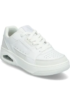 Skechers Women Uno Court Courted Style Shoes Sneakers Chunky Sneakers White
