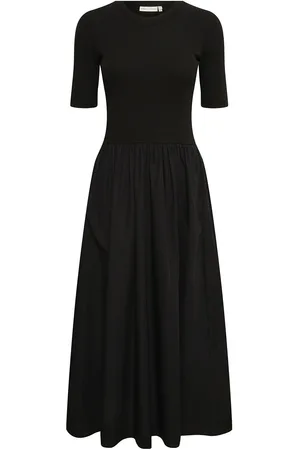 INWEAR Dagnamaiw Ss Dress Polvipituinen Mekko Black