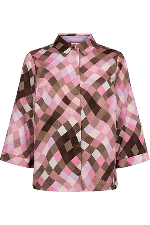 Numph Nuwayli Shirt Tops Shirts Short-sleeved Pink