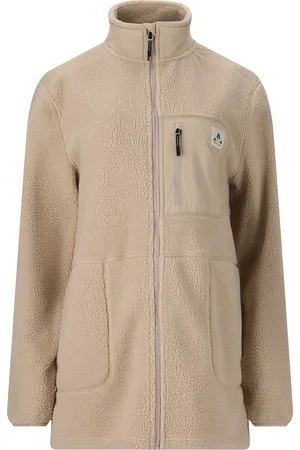 Whistler Felis W Long Teddy Jacket Sport Women Sport Clothing Sport Fleeces & Midlayers Beige