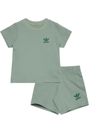 adidas Short Tee Set Sport Sets With Short-sleeved T-shirt Green