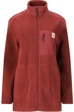 Whistler Felis W Long Teddy Jacket Sport Women Sport Clothing Sport Fleeces & Midlayers Burgundy