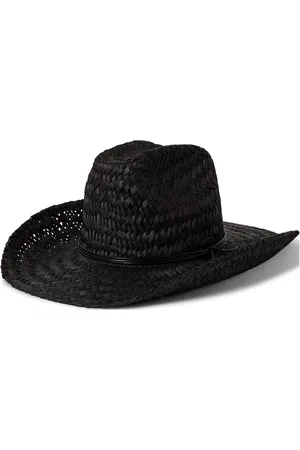 Brixton Houston Ii Straw Cowboy Accessories Headwear Straw Hats Black