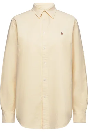 Ralph Lauren Classic Fit Cotton Oxford Shirt Tops Shirts Long-sleeved Yellow