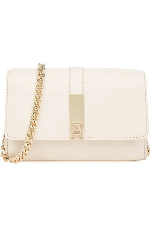 Tommy Hilfiger Th Heritage Mini Crossover Chain Bags Crossbody Bags White