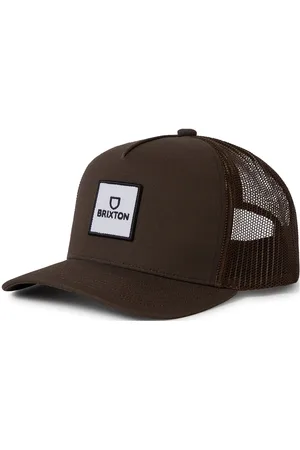 Brixton Alpha Block X C Mp Mesh Cap Accessories Headwear Caps Brown