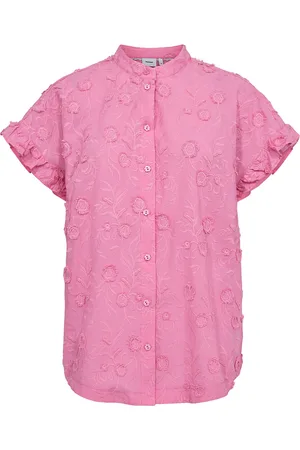Numph Nugisella Shirt Tops Shirts Short-sleeved Pink