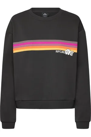 Rip Curl Surfarama Relaxed Crew Sport Women Sport Clothing Sport Sweat-shirts & Hoodies Sport Sweat-shirts Black