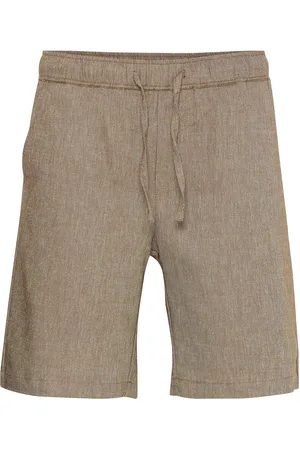 Casual Friday Cfphelix 0066 Linen Mix Shorts Bottoms Shorts Casual Beige