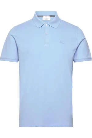 Lindbergh Polo Tee S/S Tops Polos Short-sleeved Blue