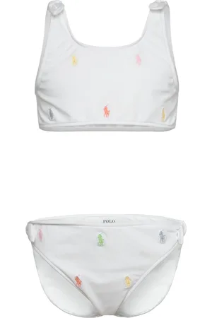 Ralph Lauren Polo Pony Two-Piece Swimsuit Bikinit White
