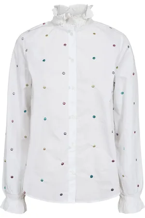 Numph Nujune Shirt Tops Shirts Long-sleeved White