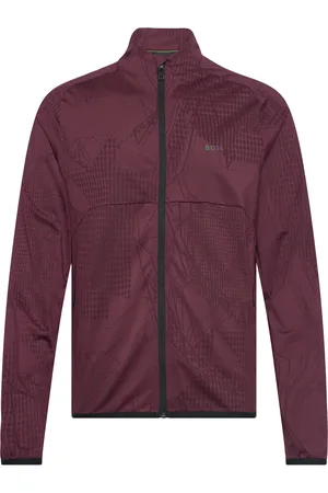 HUGO BOSS Sweat Desert Active Sport Sport Clothing Sport Outerwear Sport Jackets Sport Training Jackets Burgundy