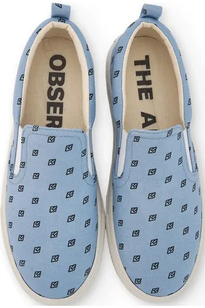 The Animals Observatory Sneakers Kid Shoes Soft Blue Matalavartiset Sneakerit Tennarit Blue