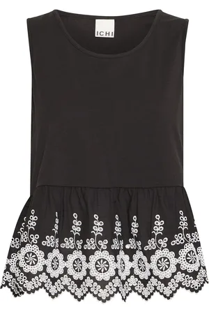 Ichi Ihmalui To Tops T-shirts & Tops Sleeveless Black