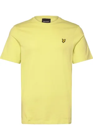 Lyle & Scott Plain T-Shirt Tops T-shirts Short-sleeved Yellow