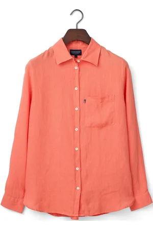 Lexington Classic Linen Shirt Tops Shirts Long-sleeved Pink