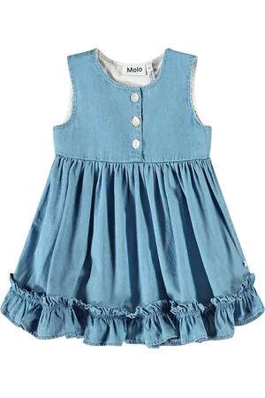 Molo Calvina Dresses & Skirts Dresses Baby Dresses Short-sleeved Baby Dresses Blue