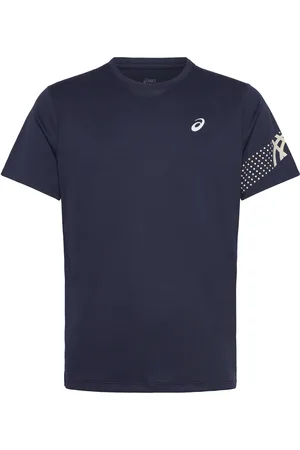 Asics Icon Ss Top Sport Men Sports Clothes Sport Tops Sport T-shirts Navy