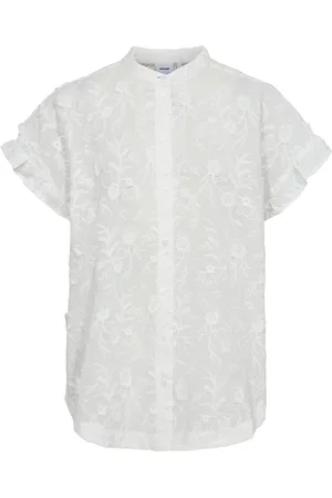 Numph Nugisella Shirt Tops Shirts Short-sleeved White