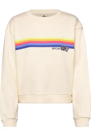 Rip Curl Surfarama Relaxed Crew Sport Women Sport Clothing Sport Sweat-shirts & Hoodies Sport Sweat-shirts Cream