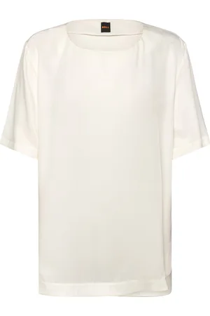 HUGO BOSS C_Ikatta Tops Blouses White