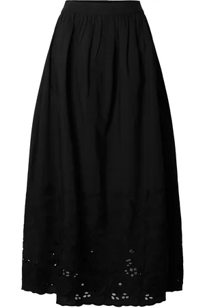 SELECTED Slfdahlia Hw Ankle Broderi Skirt B Skirts Black