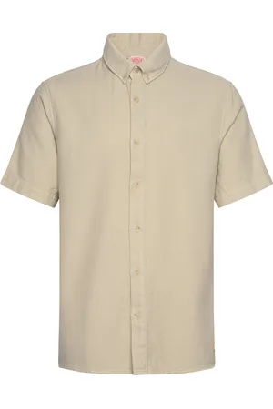 Armor.lux Shirt Short Sleeves Héritage Designers Shirts Short-sleeved Shirts Beige