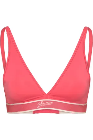 PUMA Women Padded Triangle Top 1P Sport Women Sport Clothing Sport Bras - All Coral