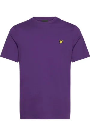 Lyle & Scott Plain T-Shirt Tops T-shirts Short-sleeved Purple
