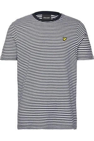 Lyle & Scott Linen Blend Breton Stripe T-Shirt Tops T-shirts Short-sleeved Multi/patterned